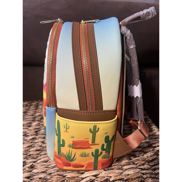 Loungefly Disney Pixar Cars Lightning McQueen and Mater Mini Backpack - Picture 3 of 6